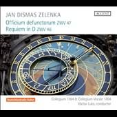 Jan Dismas Zelenka: Officium Defunctorum, Zwv 47; Requiem In D, Zwv 46