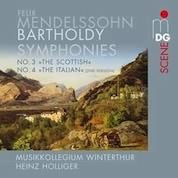 Mendelssohn: Symphonies No 3 & 4 / Holliger, Musikkollegium Winterthur
