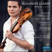 Barber, Korngold: Violin Concertos / Alexander Gilman