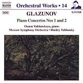 Orchestral Works Vol 14 - Glazunov: Piano Concertos 1 & 2
