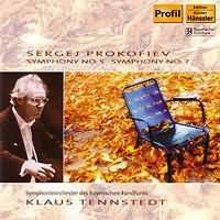 Prokofiev: Symphonies 5 & 7 / Tennstedt, Bavarian Radio So