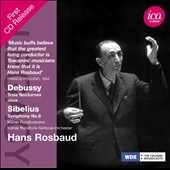 Debussy: Nocturnes, Jeux; Sibelius: Symphony No 6 / Rosbaud