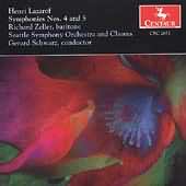 Lazarof: Symphony No 4 & 5 / Zeller, Schwarz, Seattle So