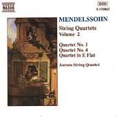 Mendelssohn: String Quartets Vol 2 / Aurora String Quartet