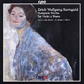 Korngold: Complete Works For Violin & Piano /Van Beek, Et Alch