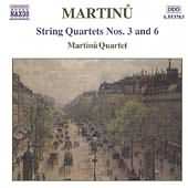 Martinu: String Quartets No 3 And 6, Etc / Martinu Quartet
