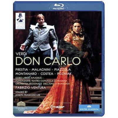Verdi: Don Carlo / Ventura, Prestia, Malagnini, Piazzola, Costea [blu-ray]