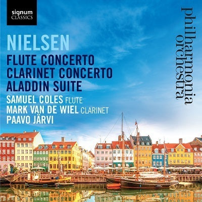 Nielsen: Flute Concerto, Clarinet Concerto & Aladdin Suite / Coles, van de Wiel, Jarvi, Philharmonia