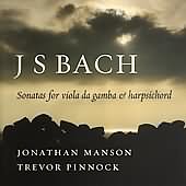 Bach: Sonatas For Viola Da Gamba / Manson, Pinnock