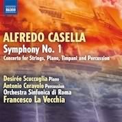 Casella: Symphony No 1, Concerto For Strings, Piano, Timpani & Percussion / La Vecchia