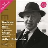 Beethoven: Piano Sonata No 3; Ravel, Chopin / Arthur Rubinstein