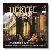 JC & JW Hertel: Trumpet Concertos / Bauer