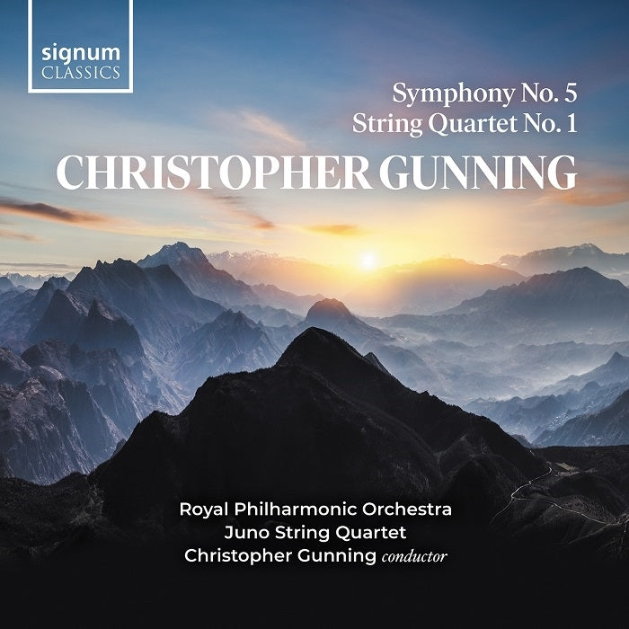 Gunning: Symphony No. 5 - String Quartet No. 1 / Gunning, Juno String Quartet, Royal Philharmonic Orchestra