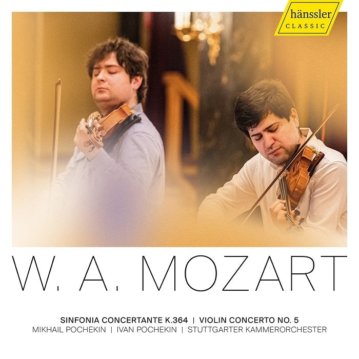 Mozart:  Sinfonia Concertante - Violin Concerto No. 5, "Turkish" / I. Pochekin, M. Pochekin, Stuttgarter Kammerorchester