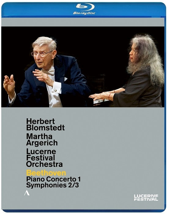 Beethoven: Piano Concerto No. 1 - Symphonies Nos. 2 and 3 / Blomstedt, Argerich, Lucerne Festival Orchestra [Blu-ray]