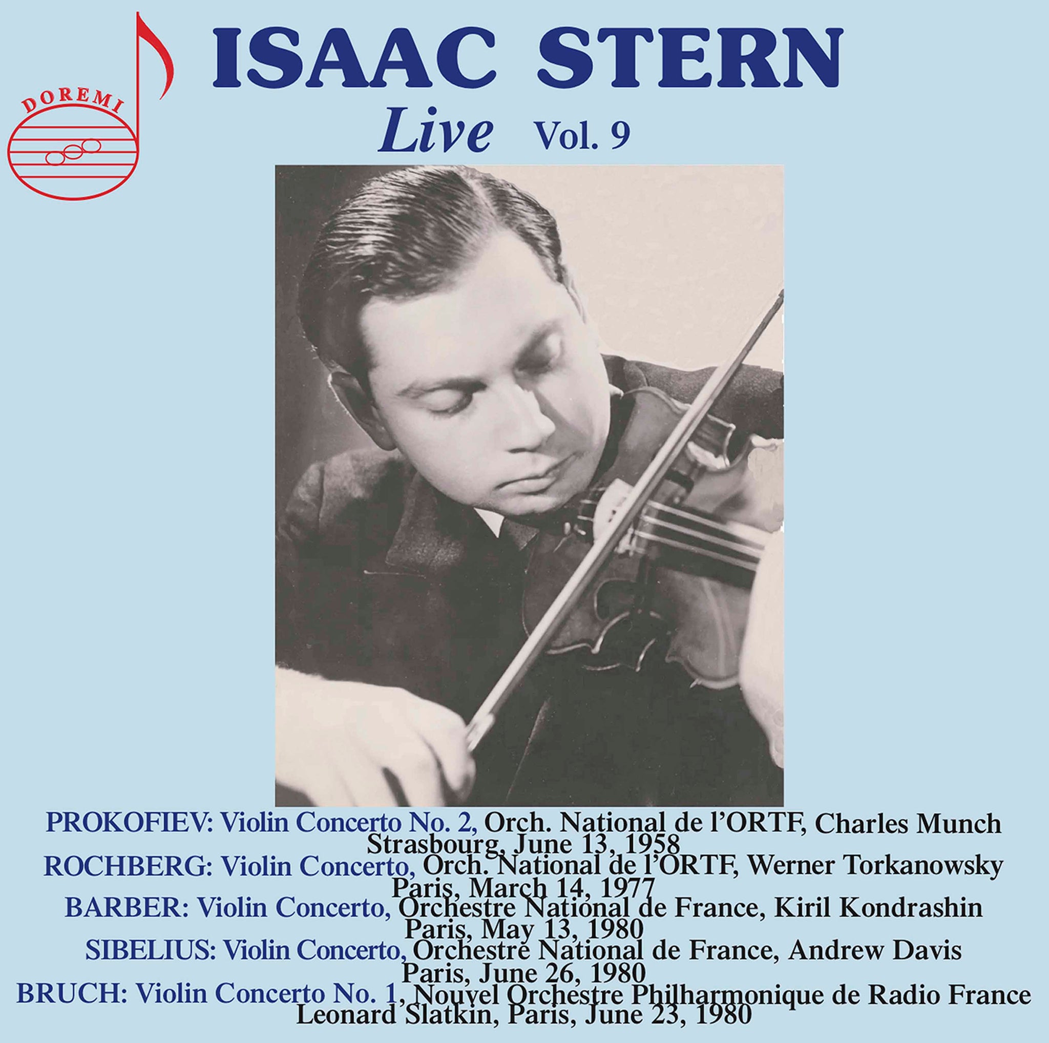 Barber, Prokofiev, Bruch: Isaac Stern Live, Vol. 9