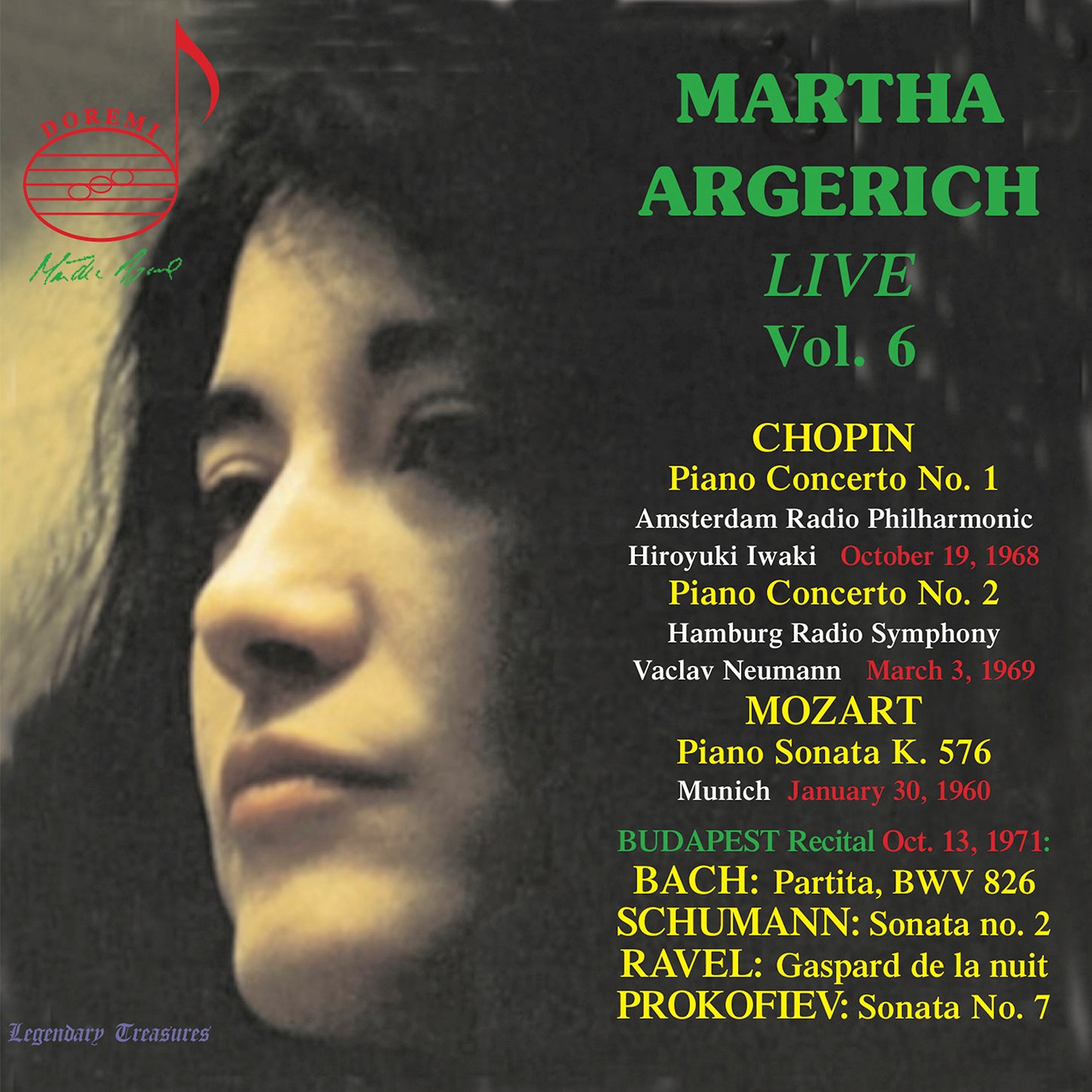 Bach, Mozart, Chopin, Ravel, Prokofiev: Martha Argerich Live, Vol. 6