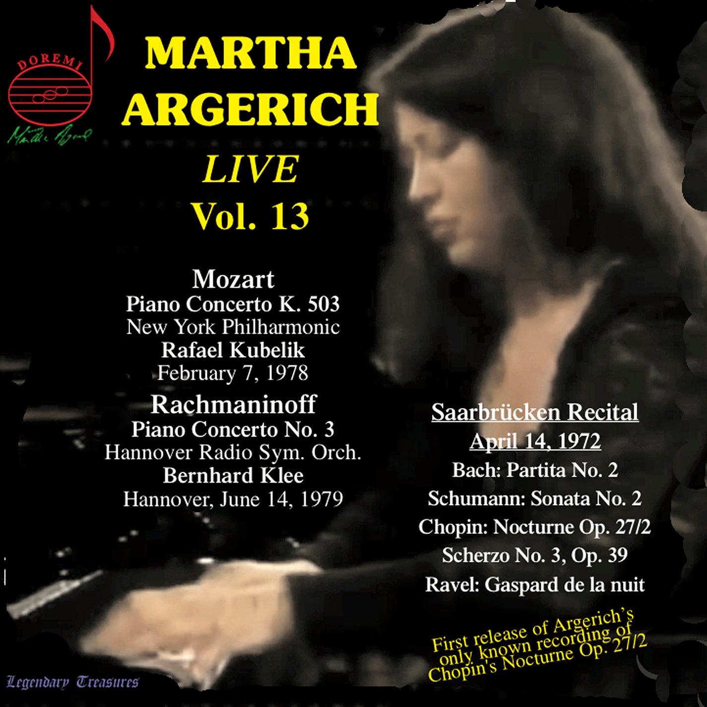 Martha Argerich Live, Vol. 13 - Chopin to Schumann, Rachmaninoff to Ravel