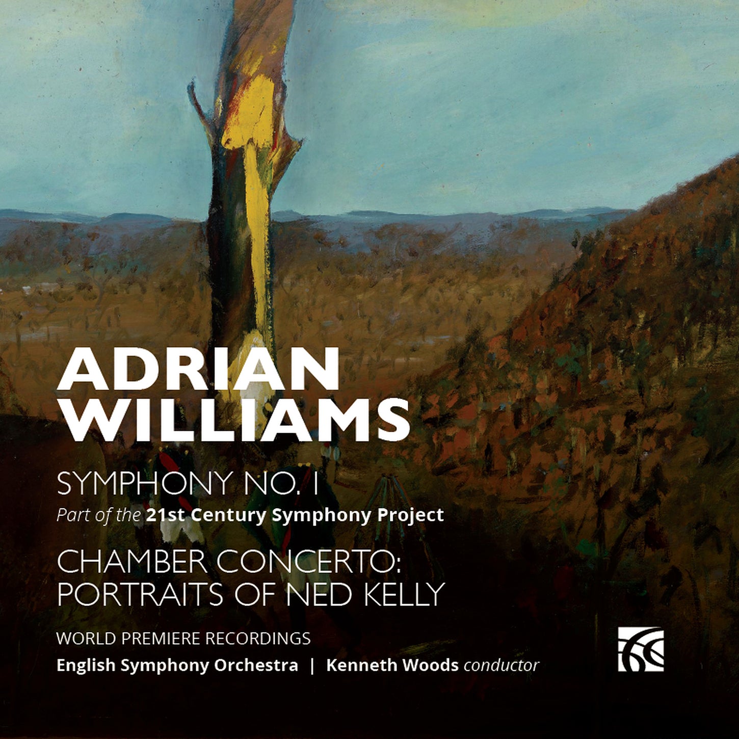 A. Williams: Symphony No. 1 & Chamber Concerto / Woods, English Symphony Orchestra