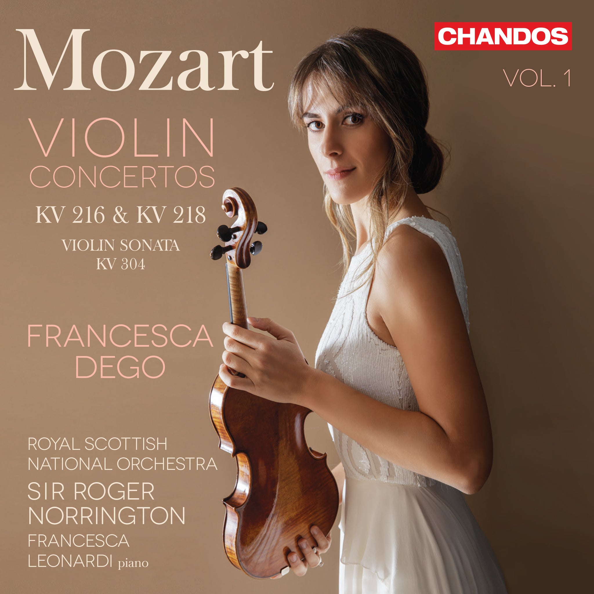 Mozart: Violin Concertos, Vol. 1 / Dego, Leonardi, Norrington, Royal Scottish National Orchestra