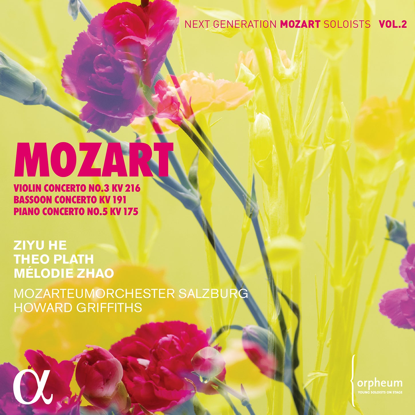 Mozart: Violin Concerto No. 3, KV. 216; Bassoon Concerto, KV. 191; Piano Concerto No. 5, KV. 175 / He, Plath, Zhao, Griffiths, Mozarteum Orchester Salzburg