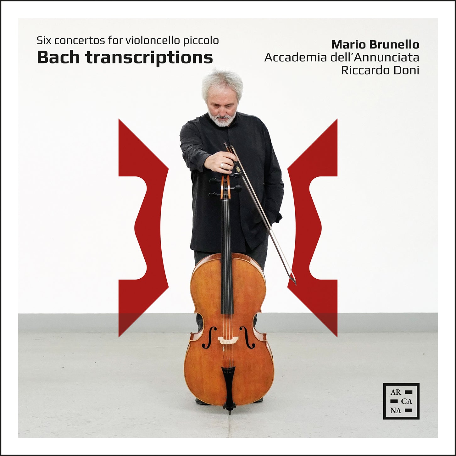 Bach Transcriptions - Six Concertos for Violoncello Piccolo / Brunello, Doni, Accademia dell'Annunciata