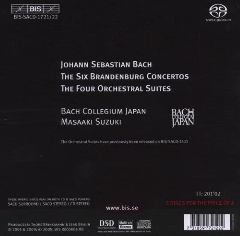 Bach: Brandenburg Concertos, Orchestral Suites / Suzuki