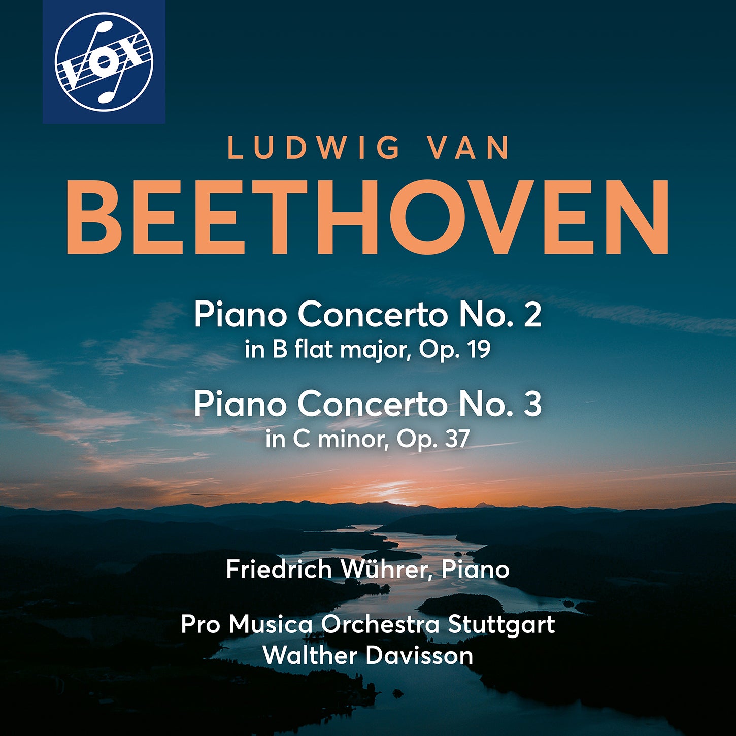 Beethoven: Piano Concertos Nos. 2 & 3 / Wührer, Davisson, Stuttgart Pro Musica Orchestra