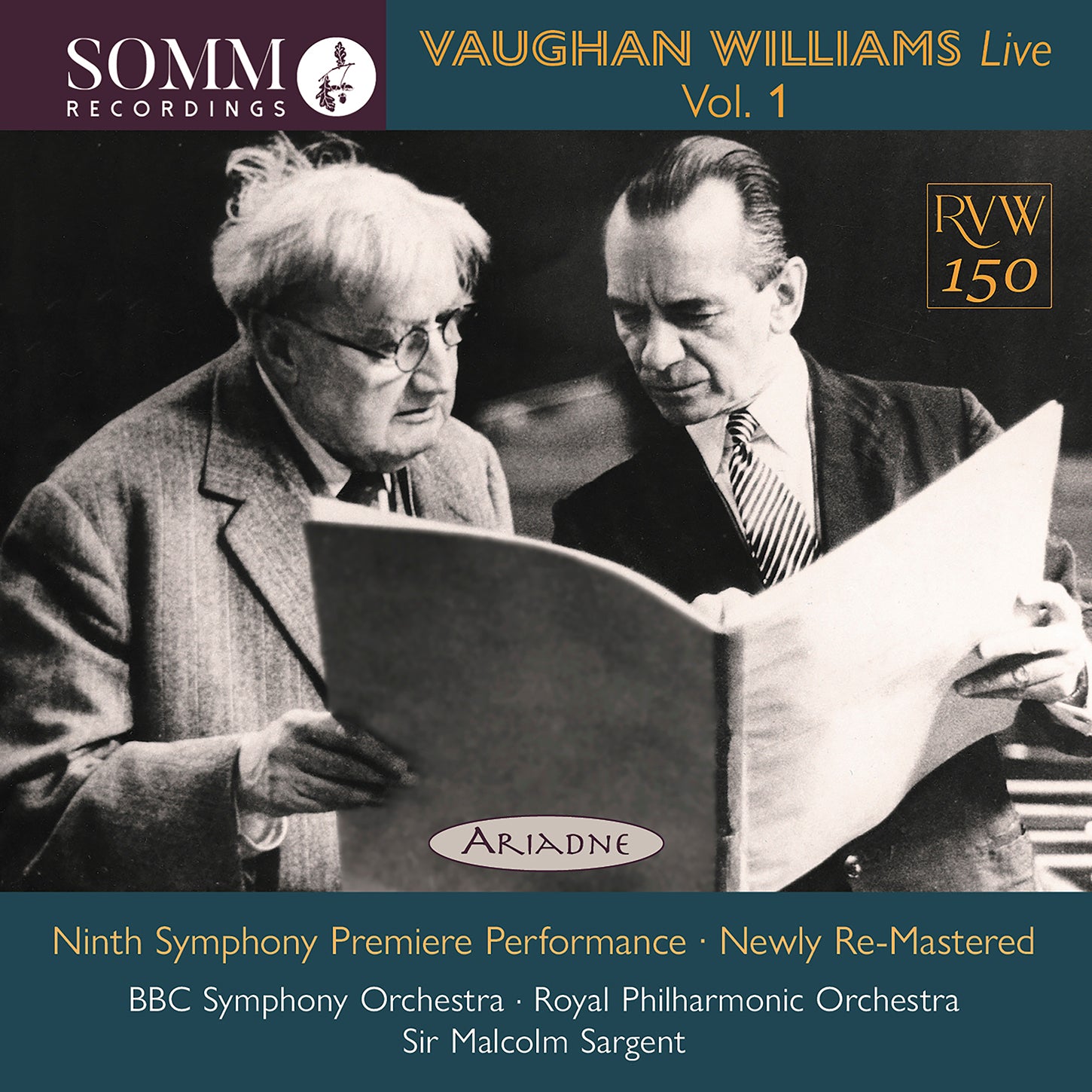 Vaughan Williams Live Vol. 1 / Sargent, BBC Symphony & Royal Philharmonic Orchestras
