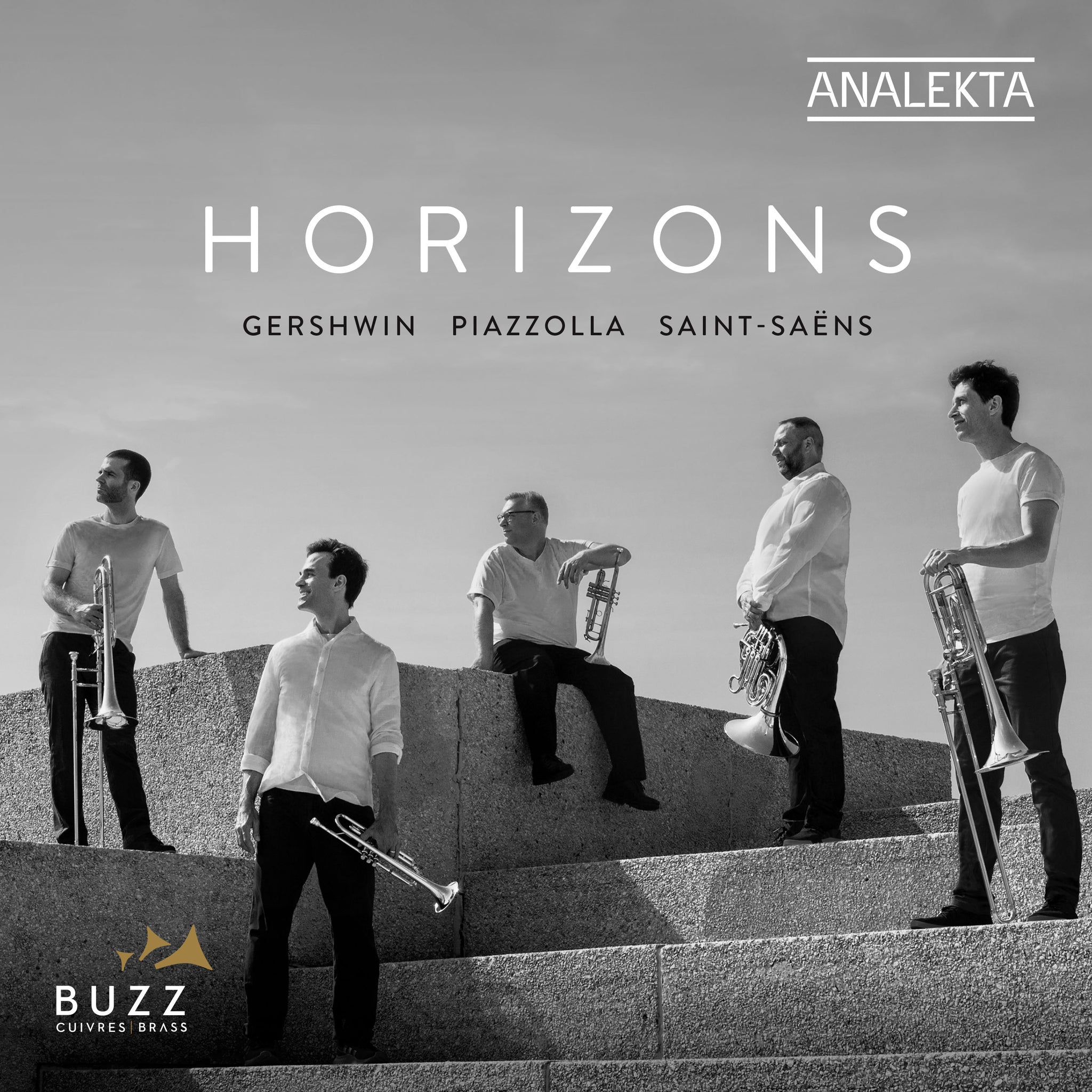 Gershwin, Piazzolla, Bolling et al: Horizons / Buzz Brass Quintet