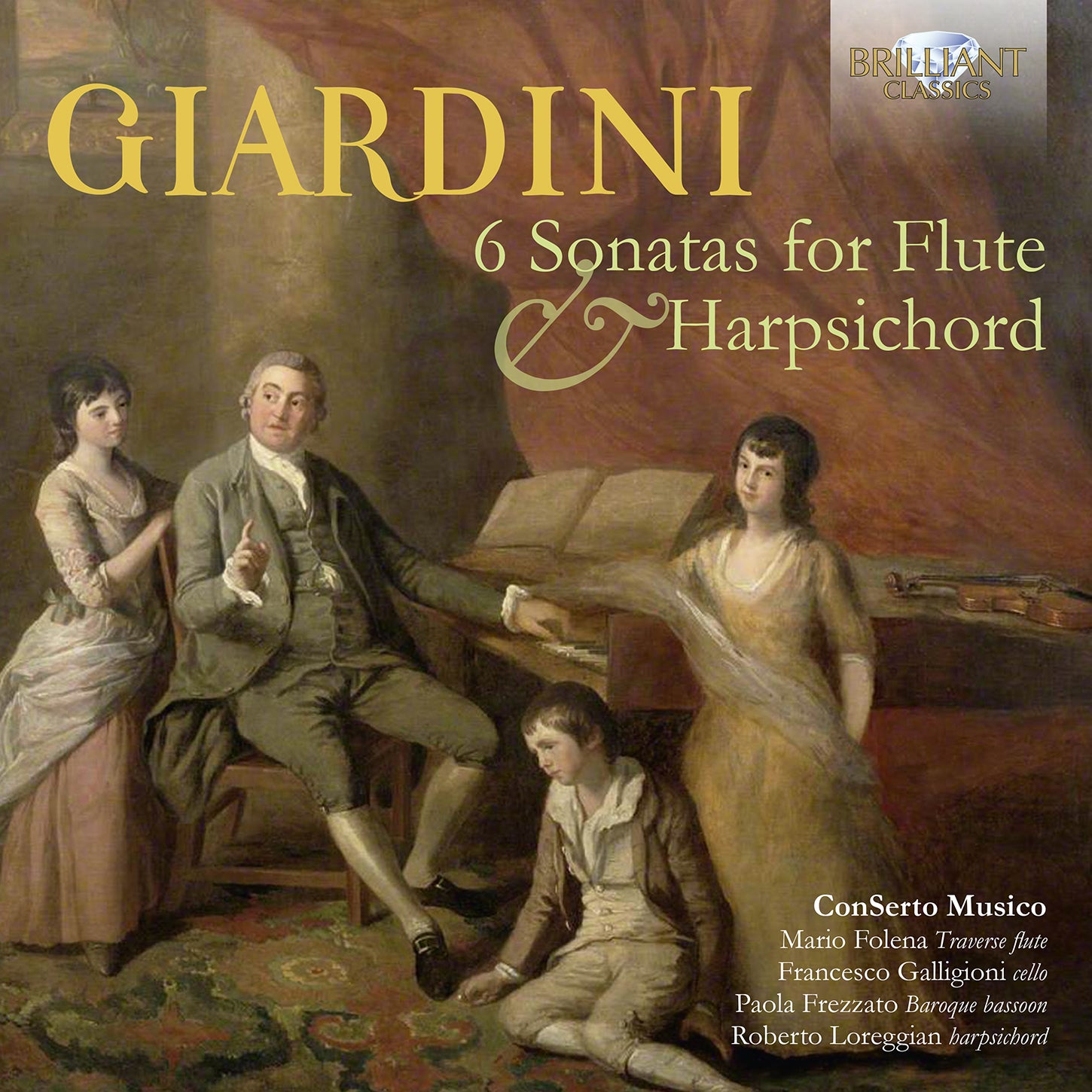 Giardini: 6 Sonatas for Flute & Harpsichord / Ensemble ConSerto Musico