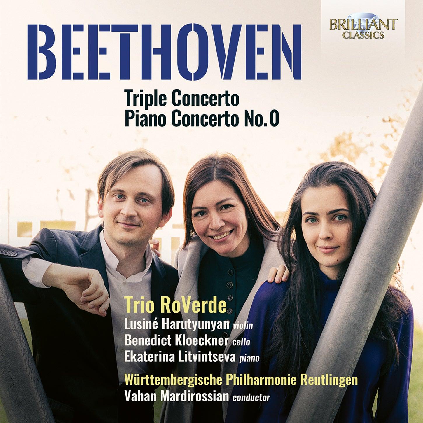 Beethoven: Triple Concerto and "Piano Concerto no. 0" / Trio RoVerde, Mardirossian, Württembergische Philharmonie Reutlingen - ArkivMusic