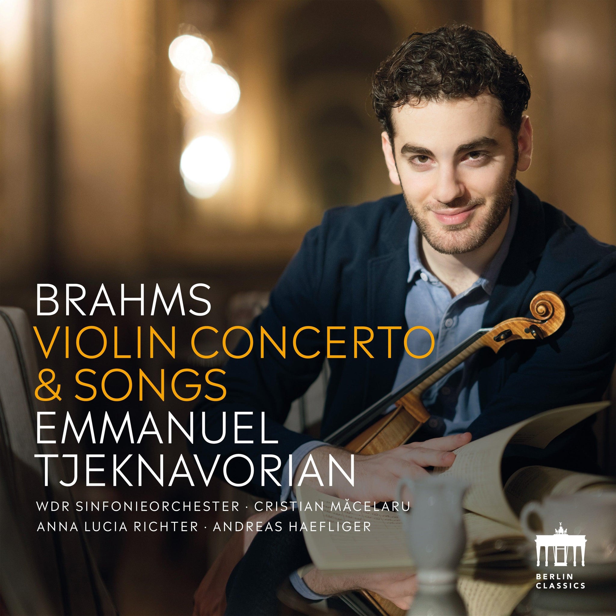 Brahms: Violin Concerto & Songs / Tjeknavorian, Haefliger, WDR Sinfonieorchester - ArkivMusic